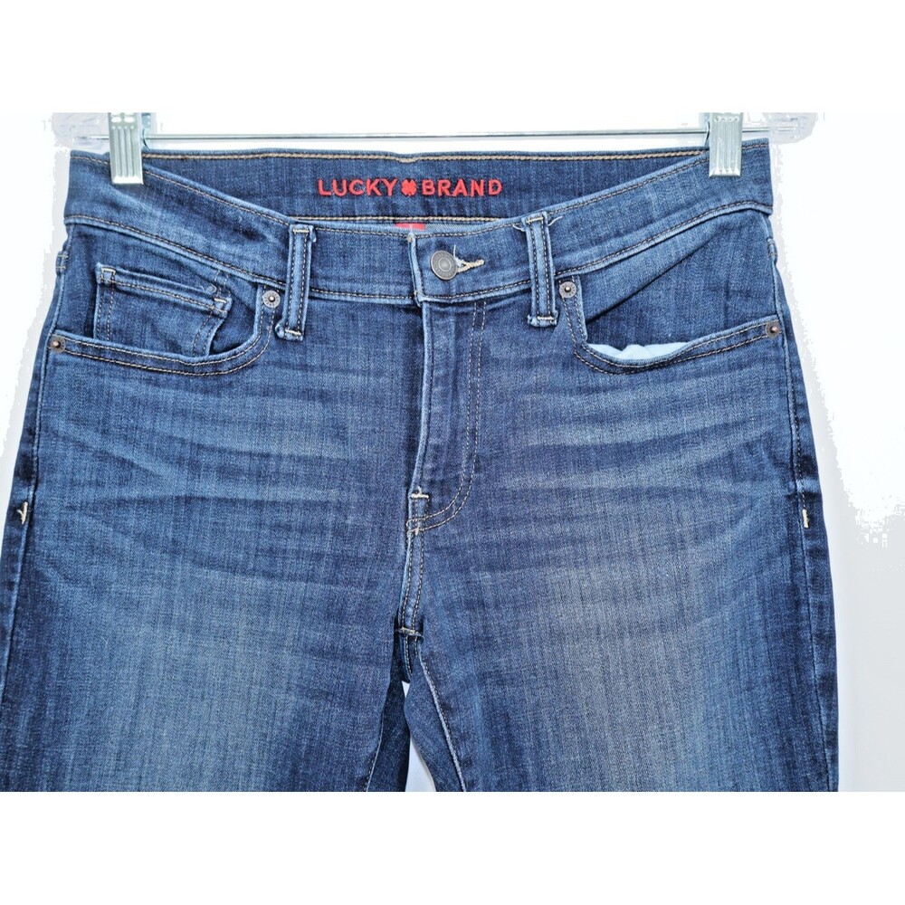 Women’s Lucky Brand Sweet Mid Rise Straight Denim Jeans Blue Size 8/29A - Picture 2 of 7